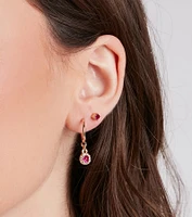 Mesmerizing Beauty Gemstone Earrings Set