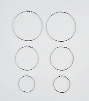 Simply Classic Three-Pack Hoop Earrings