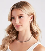 Dainty Cubic Zirconia Cross Earrings