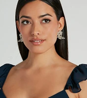 Gorgeous Gleam Rhinestone Statement Stud Earrings