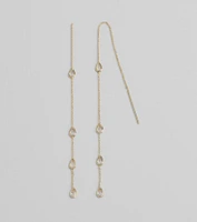 Chic Addition Dainty Stone Threader Earrings