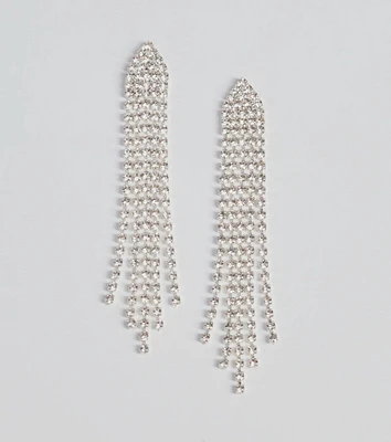 Elegant Addition Rhinestone Chandelier Earrings