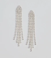 Elegant Addition Rhinestone Chandelier Earrings