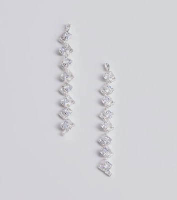 Unforgettable Luxe Rhinestone Linear Earrings