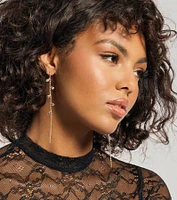 Sparkle Elegance Rhinestone Chain Earrings