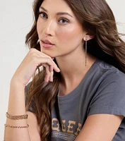 Simple Glam Long Chain Earrings