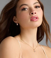 Dainty Sparkle Rhinestone Teardrop Stud Earrings