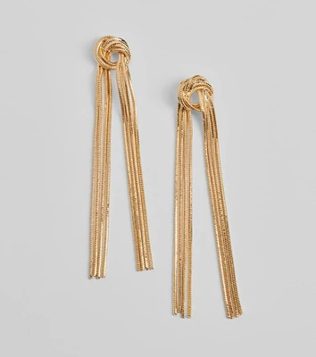 Fab And Fierce Fringe Metal Earrings