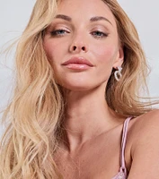 Glimmer Girlie Rhinestone Hoop Earrings