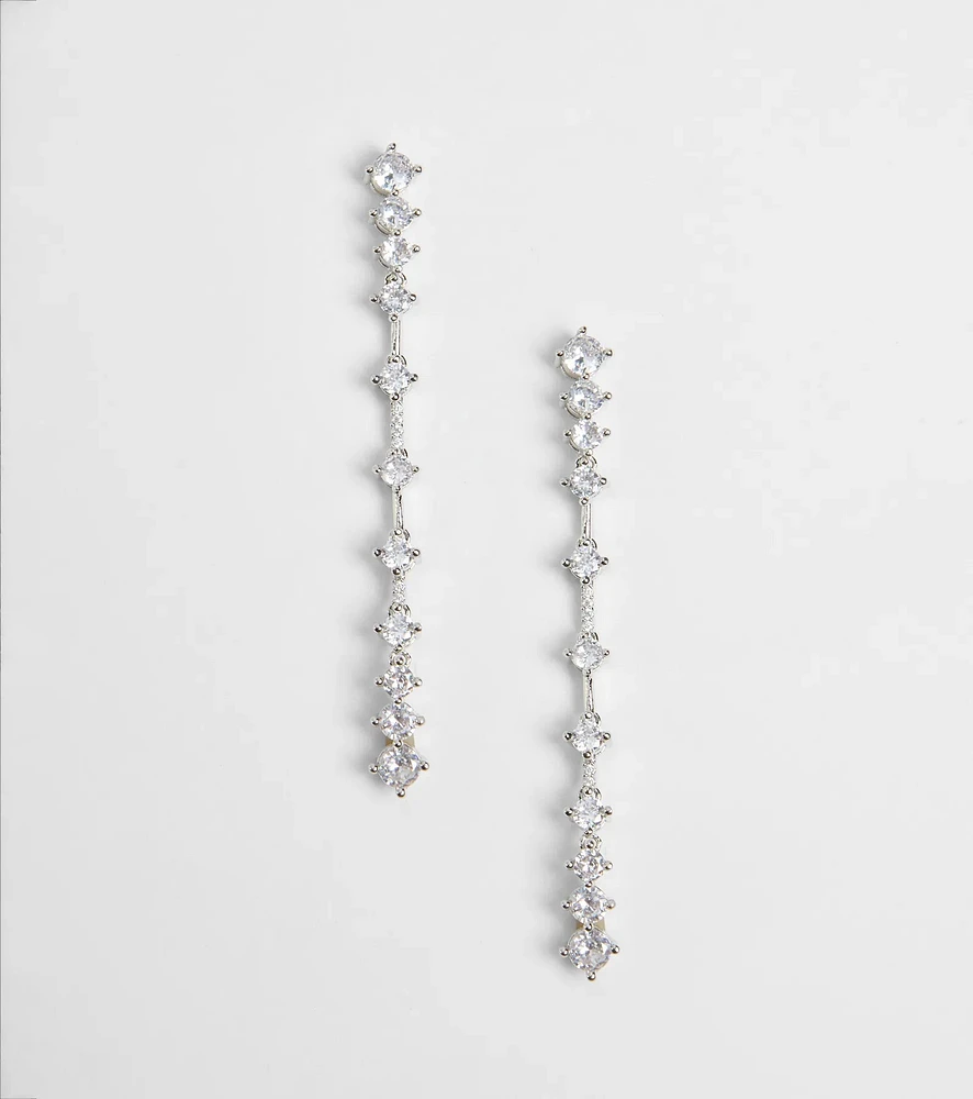 Sophisticated Taste Cubic Zirconia Earrings