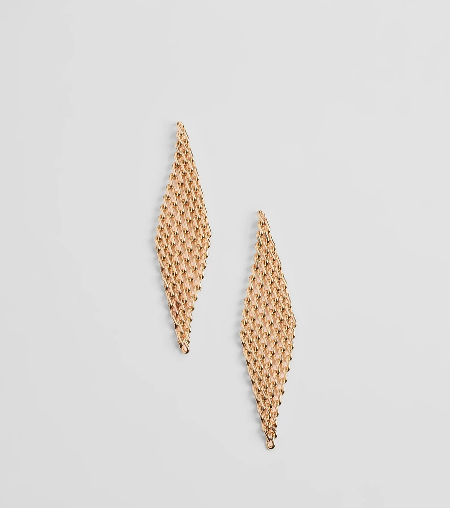Chic Marvel Mesh Statement Earrings