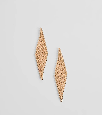 Chic Marvel Mesh Statement Earrings