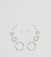 Center Of Attention Seven-Pack Earrings Set