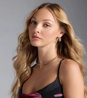 Trendy Mood Three-Pack Hoop Earrings Set