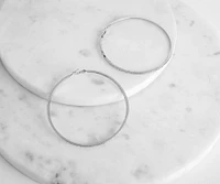 Large Rhinestone Hoops