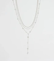 Unforgettable Luxe Rhinestone Pearl Layered Necklace
