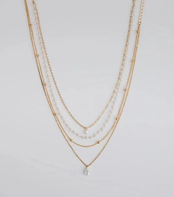 Delicately Chic Pearl Layered Necklace