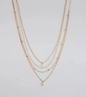 Delicately Chic Pearl Layered Necklace