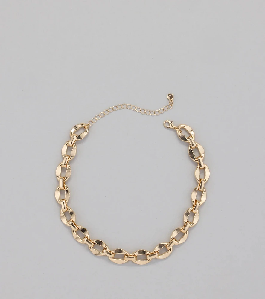 Luxe Statement Chunky Chain Necklace