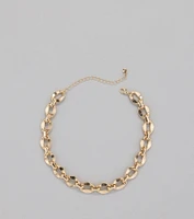 Luxe Statement Chunky Chain Necklace