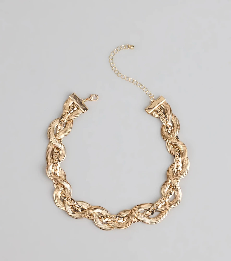 Always A Stunner Chunky Chain Necklace