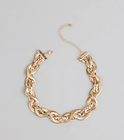 Always A Stunner Chunky Chain Necklace