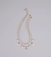 Mermaid Era Dainty Charm Necklace Set