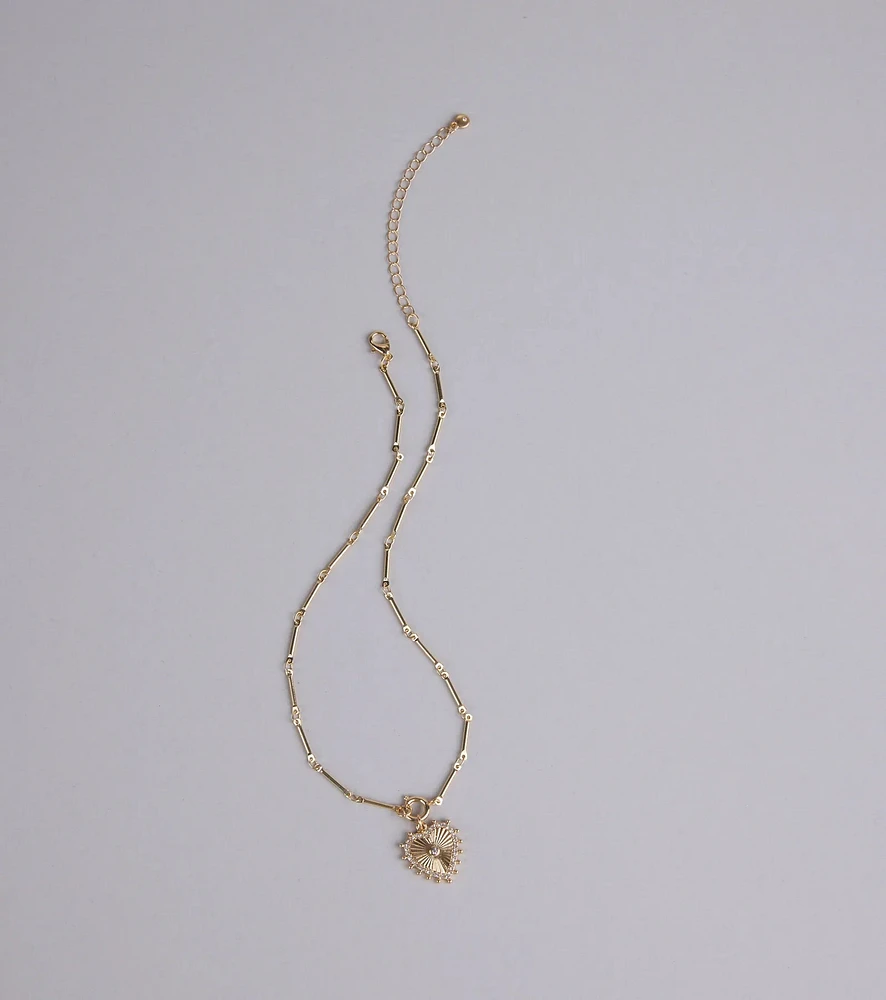 Heartfelt Energy Pendant Chain Necklace