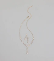 Dazzling Elegance Necklace And Earrings Set
