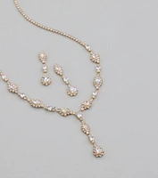 Dazzling Elegance Necklace And Earrings Set