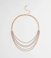 Perfect Girl Layered Rhinestone Necklace