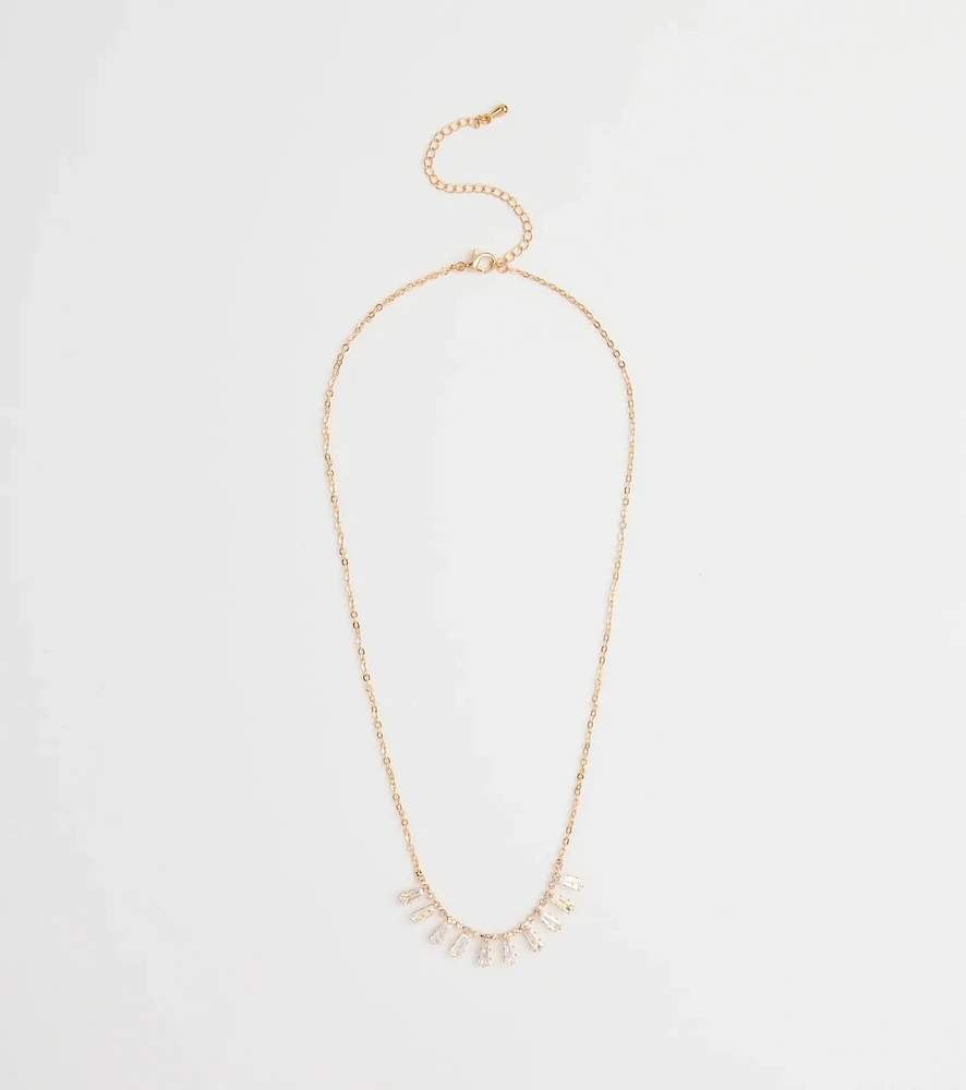 Instant Elevation Cubic Zirconia Charm Necklace