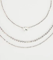 Chic Shine Rhinestone Layered Necklace