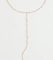 Glam Allure Cubic Zirconia Long Lariat Necklace