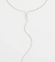 Chic Cubic Zirconia Choker Lariat Necklace