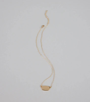 Minimal Mood Dainty Pendant Chain Necklace