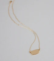 Minimal Mood Dainty Pendant Chain Necklace