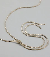 Luxe Glimmer Rhinestone Long Necklace