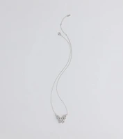Dainty Beauty Rhinestone Butterfly Necklace