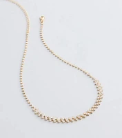 Hidden Gem Rhinestone Bar Necklace