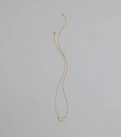 Chic Perfection Cubic Zirconia Bow Necklace