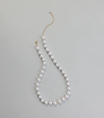 Always Classy Faux Pearl Necklace