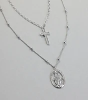 Showcase Faith Pendant Layered Necklace