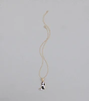 Southern Charm Faux Fur Cowboy Boot Necklace