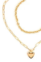 Heart Locket Necklace Set