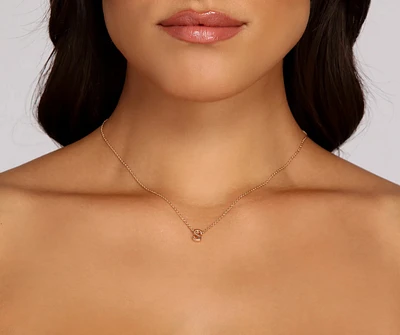 Initial Charm Necklace Set