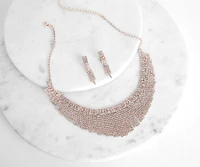 Make A Statement Fringe Necklace Set