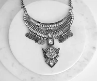 Bohemian Vision Rhinestone Statement Necklace