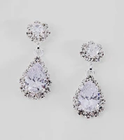 Endless Glam Rhinestone Collar And Earrings Set
