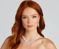 Chic And Luxe Necklace And Earrings Set